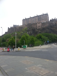 Our first view of the Edinburgh Castle.